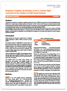 How to Adopt New Solvents in the Wake of DMF Restrictions