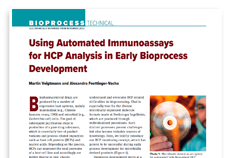 Using automated immunoassays for HCP analysis