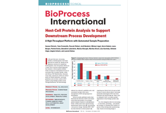 Host-Cell-Protein Analysisto Support Downstream Process Development