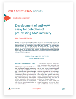 Development of anti-AAV assay for detection of pre-existing AAV immunity