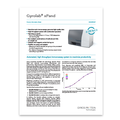 Download Product information sheet