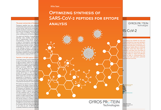 Optimizing synthesis of SARS-CoV-2 peptides for epitope analysis